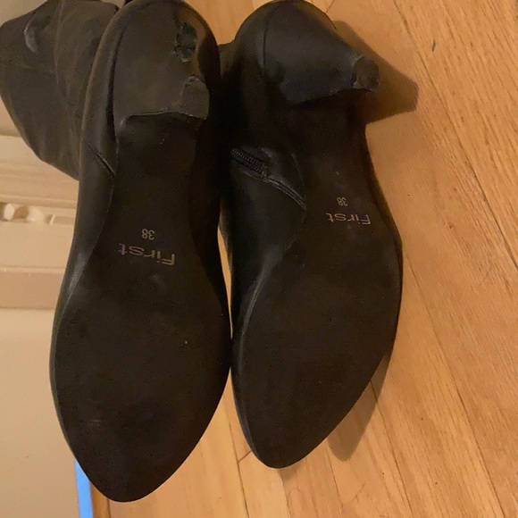 EUC FeetFirst Black leather boots 38 - Picture 3 of 5